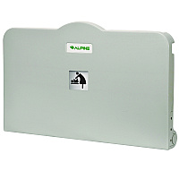 Alpine Compact Horizontal Baby Changing Station, 32 x 18, White (ALP411E)