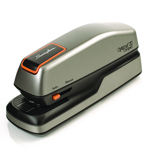 Swingline Optima Grip Electric Stapler, 20-Sheet Capacity, Black/Silver (48207)
