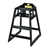 Alpine Wooden Stackable High Chair, Supports Up to 50 lb, 29.02" h, Espresso (ALP41201ESP)