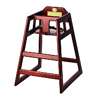Alpine Wooden Stackable High Chair, Supports Up to 50 lb, 29.02" h, Mahogany (ALP41201MA)