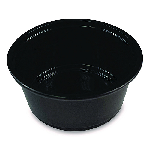 Boardwalk&reg; Souffle/Portion Cups, 3.25 oz, PP, Black, 2500/CT (BWKPRTN325BL)