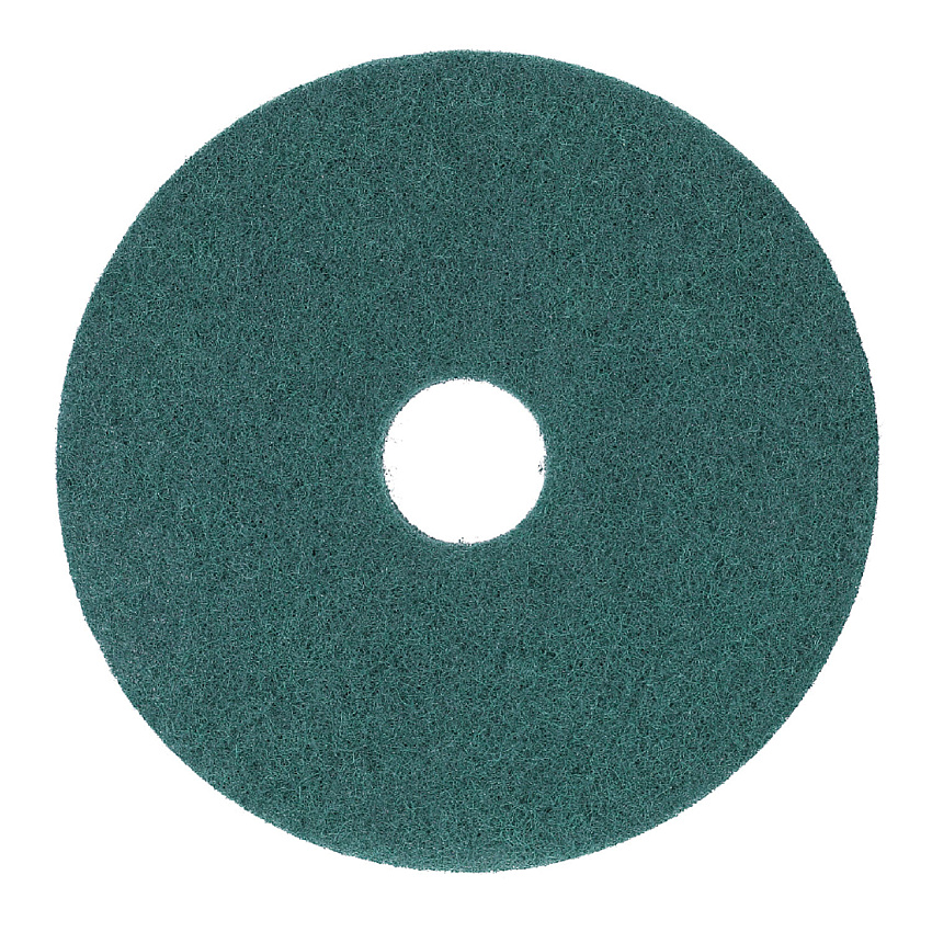 Boardwalk Heavy-Duty Scrubbing Floor Pads, 13" Diameter, Green, 5/Carton (BWK4013GRE)