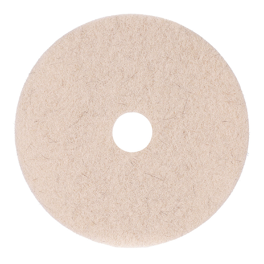 Boardwalk Natural Hog Hair Burnishing Floor Pads, 17" Diameter, Tan, 5/Carton (BWK4017NHE)