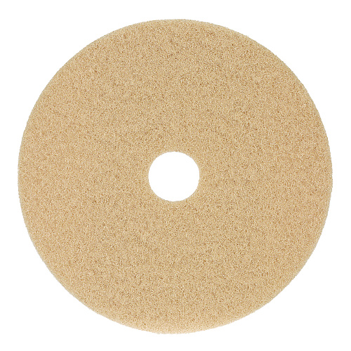Boardwalk&reg; Burnishing Floor Pads, 27" Diameter, Tan, 5/Carton (BWK4027ULT)
