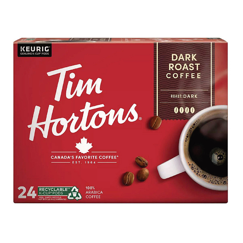 Tim Hortons K-Cup Pods Dark Roast, 24/Box (1279)