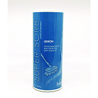 Fresh Products Super-Sorb Liquid Spill Absorbent, Lemon Scent, 720 oz Absorbing Volume, 12 oz Shaker Can, 6/Box (614SSBX)
