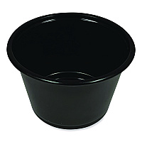 Boardwalk&reg; Souffle/Portion Cups, 4 oz, PP, Black, 2500/CT (BWKPRTN4BL)