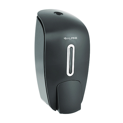 Alpine Surface Mounted Soap and Hand Sanitizer Dispenser, 27 oz, 4.1 x 4.6 x 9.6, Gray (ALP425GRY)