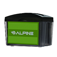 Alpine Interfold Table Top Dispenser Napkin Holder, 5.9 x 8 x 6.5, Black (ALP4332)