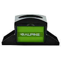 Alpine Interfold Table Top Dispenser Napkin Holder with Caddy, 6 x 14.17 x 6.5, Black (ALP4332C)