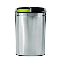 Alpine 10.5 Gallon Stainless Steel Open Top Dual Compartment Trash Can (ALP470R40L)