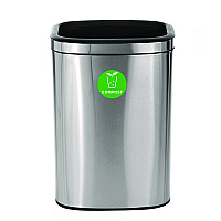 Alpine 10.5 Gallon Compost Can, Brushed Stainless Steel (ALP47040LCO)