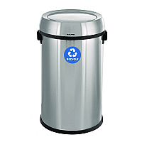 Alpine 17 Gallon Stainless Steel Indoor Recycling Receptacle with Swivel Lid (ALP47065L1R)