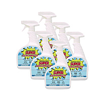 Fresh Products Super Odor Eliminator, 32 oz Spray Bottle, 6/Carton (632SOE)