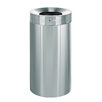 Alpine 27 Gallon Stainless Steel Commercial Indoor Trash Can, Brushed Stainless Steel (ALP47527)