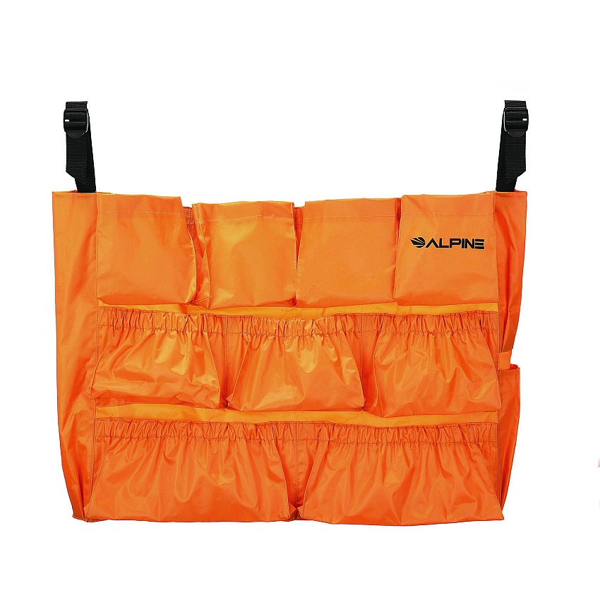 Alpine 12-Pocket Trash Can Caddy Bag, 12 Compartments, Orange (ALP47771)