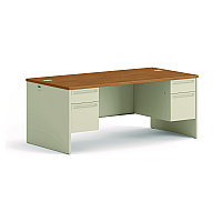 HON 38000 Series Double Pedestal Desk, 72