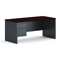 HON 38000 Series Left Pedestal Desk, 66