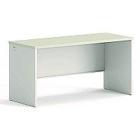 HON 38000 Series Desk Shell, 60" x 24" x 30", Light Gray/Silver (38922B9Q)