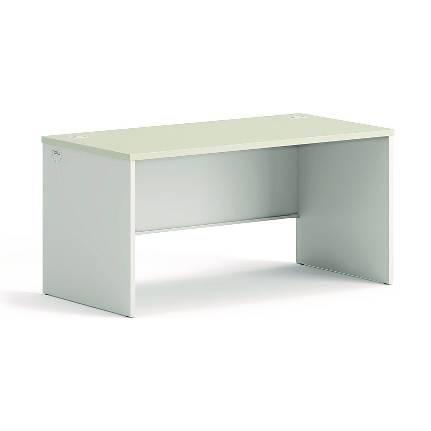 HON 38000 Series Desk Shell, 60" x 30" x 30", Light Gray/Silver (38932B9Q)
