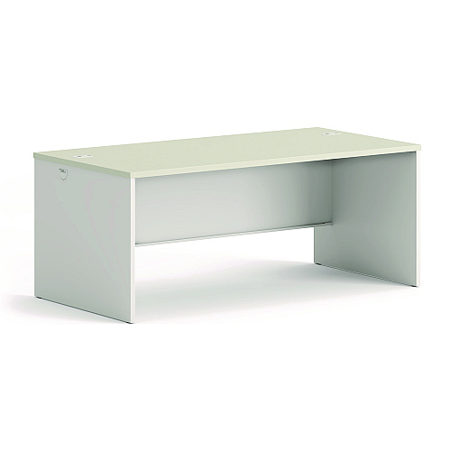 HON 38000 Series Desk Shell, 72" x 36" x 30", Light Gray/Silver (38934B9Q)