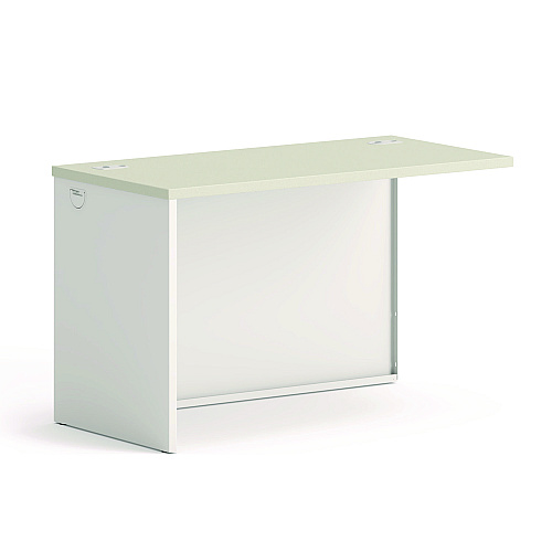 HON 38000 Series Return Shell, Left, 31.75w x 53.19d x 3.75h, Silver Mesh/Light Gray (38944LB9Q)