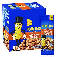 Planters Honey Roasted Peanuts, 1.75 oz Tube, 18/Box (20900625)