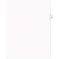 Preprinted Legal Exhibit Side Tab Index Dividers, Avery Style, 26-Tab, G, 11 x 8.5, White, 25/Set, (1407) (01407)