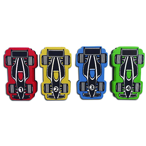 The Pencil Grip Magnetic Racecar Whiteboard Eraser, 4.5 x 2.6 x 1, 4/Pack, 24 Packs/Carton (35824)