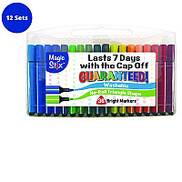 The Pencil Grip Magic Tri Stix Set, 36 Assorted Colors, 36/Set, 12 Sets/Carton (39912)
