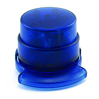 The Pencil Grip Staple-Free Stapler, 5-Sheet Capacity, 0.5" Throat Depth, Blue, 24/Carton (13324)