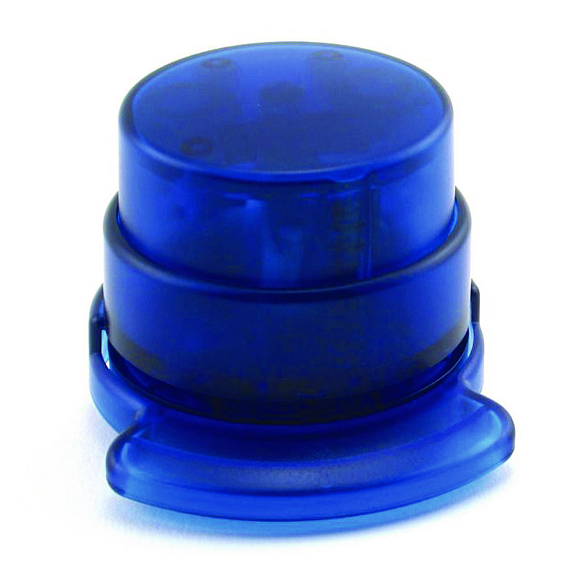 The Pencil Grip Staple-Free Stapler, 5-Sheet Capacity, 0.5" Throat Depth, Blue, 24/Carton (13324)