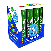 The Pencil Grip Kwik Stix Single Color Pack, 0.7" x 3.5", Green, 12/Pack, 12 Packs/Carton (6004012)