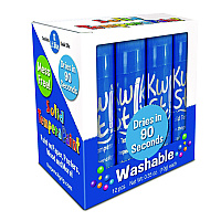 The Pencil Grip Kwik Stix Single Color Pack, 0.7" x 3.5", Light Blue, 12/Pack, 12 Packs/Carton (6007012)