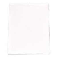 C-Line Clear Vinyl Shop Ticket Holders, Both Sides Clear, 50 Sheets, 9 x 12, 50/Box (80912)