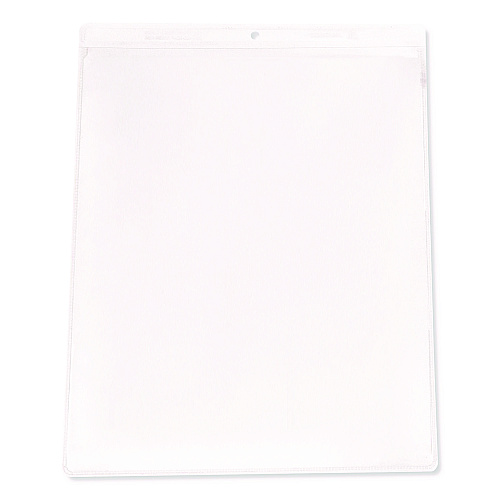 C-Line Clear Vinyl Shop Ticket Holders, Both Sides Clear, 50 Sheets, 9 x 12, 50/Box (80912)