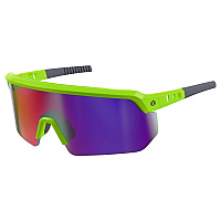 ergodyne Skullerz AEGIR-AFASPM Anti-Scratch and Enhanced Anti-Fog Safety Glasses, Lime Frame, Purple Mirror, Polycarb Lens (55061)