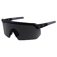 ergodyne Skullerz AEGIR-AFASPM Anti-Scratch and Enhanced Anti-Fog Safety Glasses, Matte Black Frame, Smoke Polycarb Lens (55063)