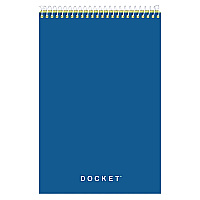 TOPS Docket Steno Pad, Gregg Rule, Forest Green Cover, 100 Canary-Yellow 6 x 9 Sheets (63851)