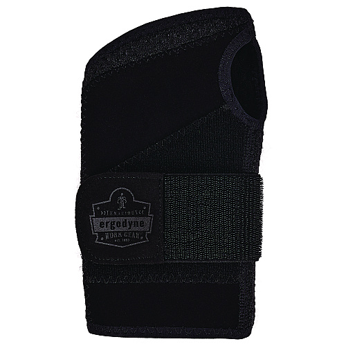 ergodyne ProFlex 4005 Wrist Brace Support with Single Strap, Medium, Fits Left Hand, Black (70141)
