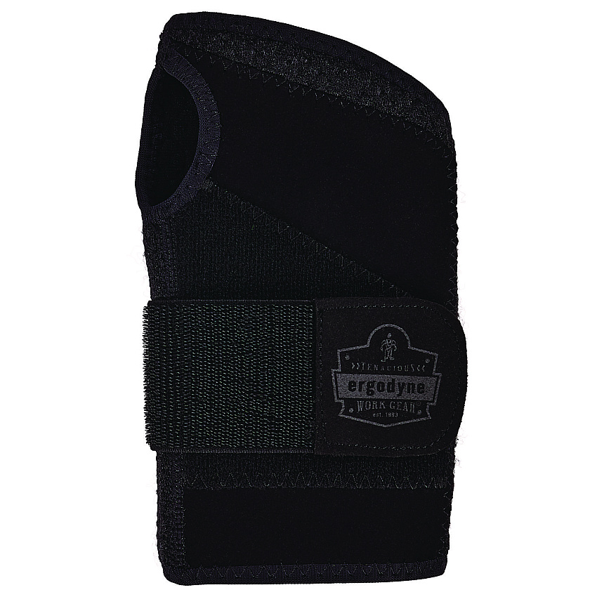 ergodyne ProFlex 4005 Wrist Brace Support with Single Strap, Small, Fits Right Hand, Black (70144)