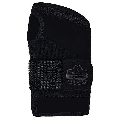 ergodyne ProFlex 4005 Wrist Brace Support with Single Strap, X-Large, Fits Right Hand, Black (70147)