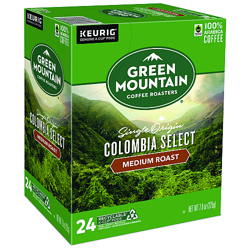 Keurig Colombian Fair Trade Select Coffee K-Cups, 24/Box (6003)