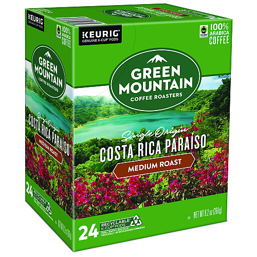 Keurig K-Cup Pods Costa Rica Paraiso, 24/Box (8087)