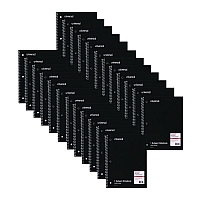 Universal Wirebound Notebook, 1-Subject, Wide/Legal Rule, Black Cover, (70) 10.5 x 8 Sheets (UNV66620)