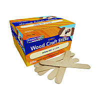 Creativity Street Natural Wood Craft Sticks, 6