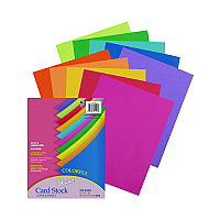 Pacon Array Card Stock, 65 lb Cover Weight, 8.5 x 11, Assorted Lively Colors, 250/Pack (101199)