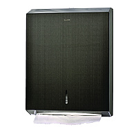 Alpine Vertical C-Fold/Multi-Fold Paper Towel Dispenser, 14.5 x 4 x 11.2, Antique Nickel (ALP480AN)