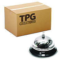 The Pencil Grip Call Bells, 3.5", Chrome, 36/Carton (34336)