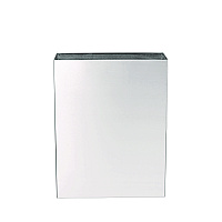 Alpine Stainless Steel Surface-Mounted Waste Receptacle, 6.4 gal, Brushed Stainless Steel (ALP491)